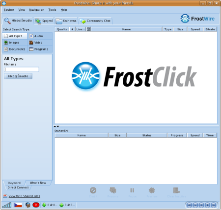 programy:internet:p2p:frostwire [Wiki Ubuntu CZ/SK]